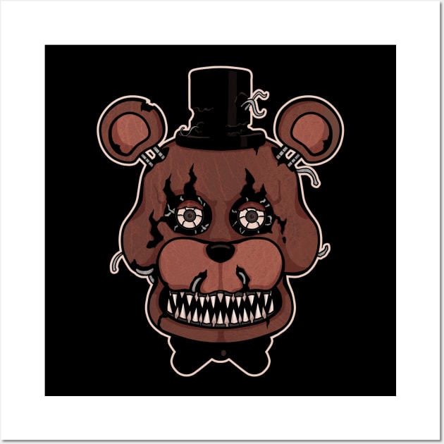 Five Nights at Freddy's - Nightmare Freddy Wall Art by Kaiserin